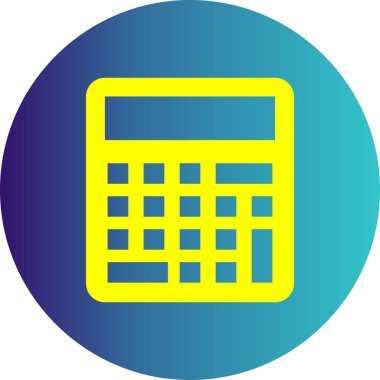 Projeniz için vektör hesap makinesi simgesi