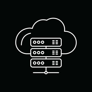  Projeniz için Vektör Sunucu Bulutu simgesi
