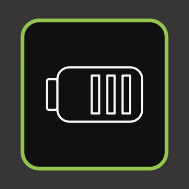 pil simgesi, vektör illüstrasyonu