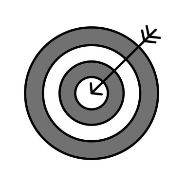 vektör hedef simgesi illüstrasyonu