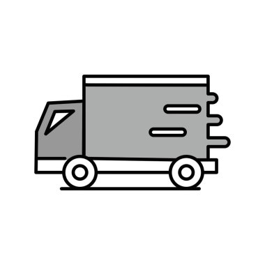 servis hızlı araba, vektör illüstrasyon