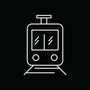  Vektör tren simgesi illüstrasyonu