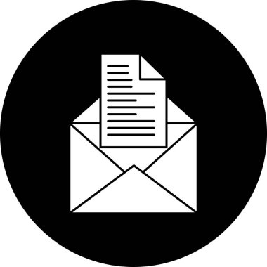 Vektör E- posta simgesi illüstrasyonu