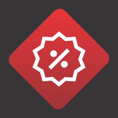 Projeniz için yüzde etiketi simgesi