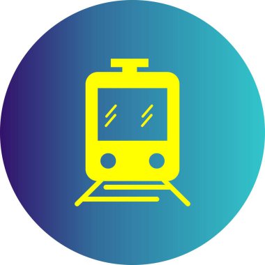  Vektör tren simgesi illüstrasyonu
