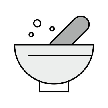 Projeniz için sade arkaplanda vektör ilaç simgesi