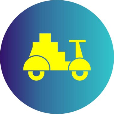  Motosiklet taşımacılığının vektör çizimi