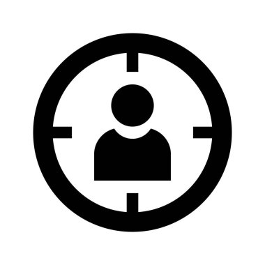 vektör hedef simgesi illüstrasyonu