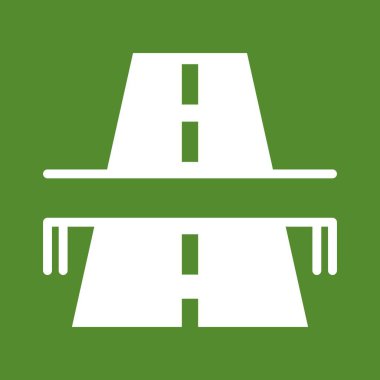  yol simgesi vektör illüstrasyonu