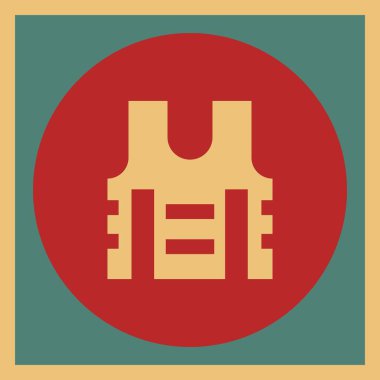  Projeniz için işçi güvenlik ceketi simgesi