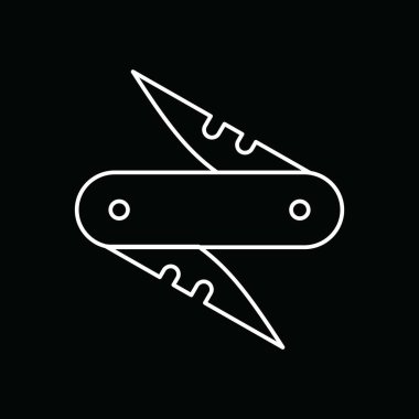 Projeniz için vektör bıçağı simgesi