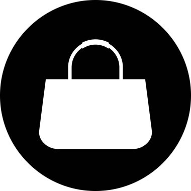 çanta simgesi, web grafiği, vektör illüstrasyonu 