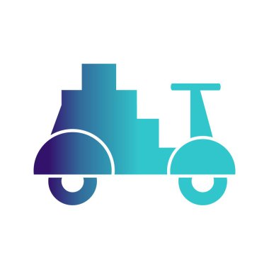  Motosiklet taşımacılığının vektör çizimi