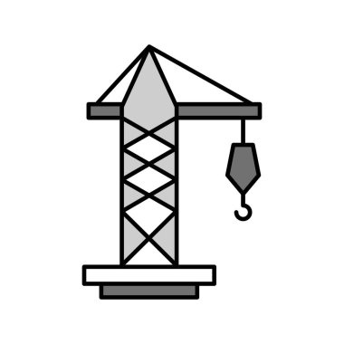  Projeniz için vektör vinç simgesi şablonu