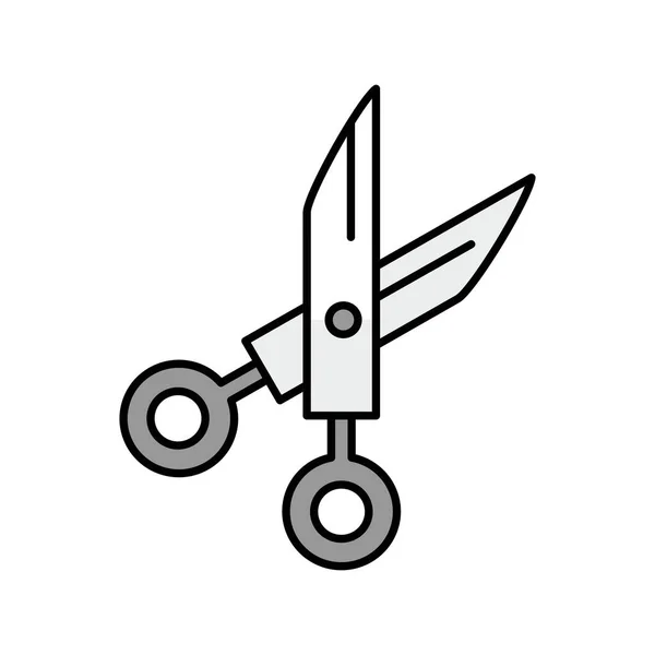 Значок Векторные Ножницы Обычном Фоне Вашего Проекта — стоковый вектор