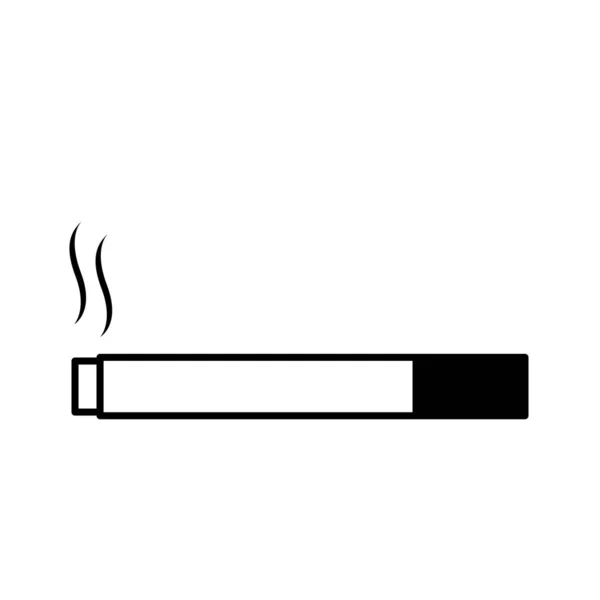 Vector Icono Cigarrillo Ilustración — Vector de stock