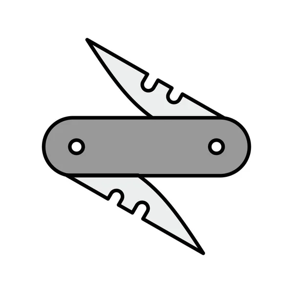 Icono Cuchillo Vectorial Sobre Fondo Liso Para Proyecto — Vector de stock