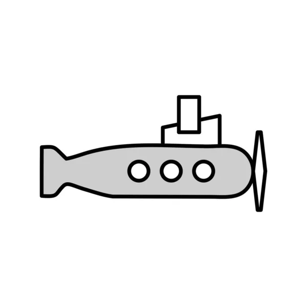 项目的矢量潜艇图标 — 图库矢量图片