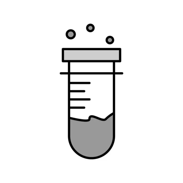 Vector Chemie Icoon Effen Achtergrond Voor Project — Stockvector