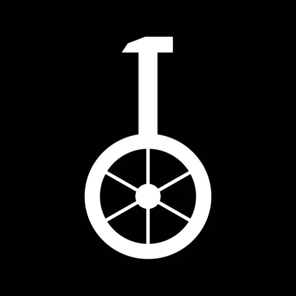 Vektor Einrad Symbol Für Ihr Projekt — Stockvektor