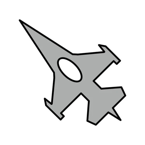 Vector Fighter Jet Icon Your Project — Stock Vector