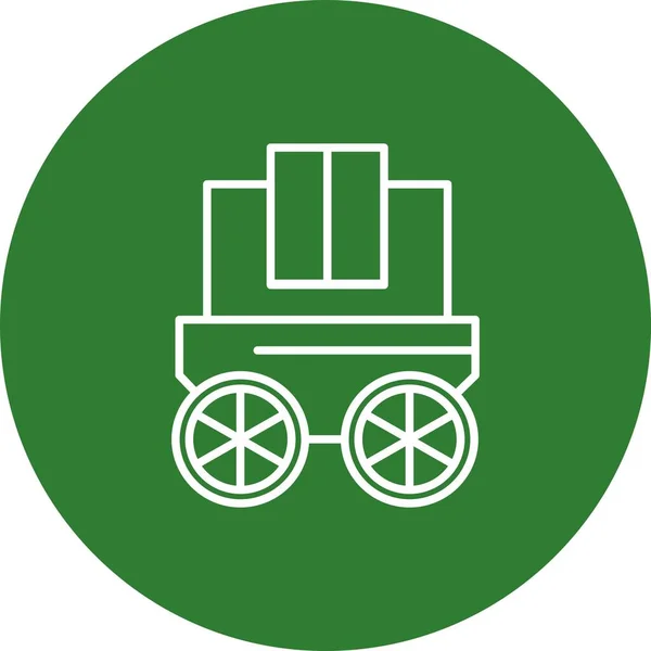 Vector Wagon Icon Your Project — Stock Vector