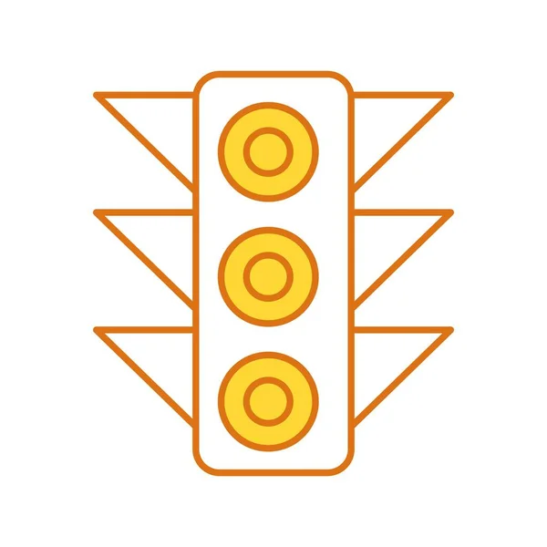Ikona Sygnalizacji Świetlnej Wektora Dla Twojego Projektu — Wektor stockowy