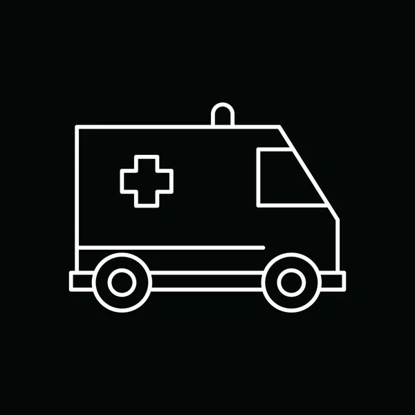 Vector Ambulance Icon Your Project — Stock Vector