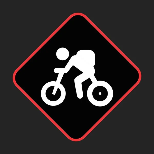 Cycling Icon Your Project — Stock Vector