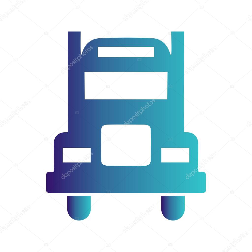 Vector bus icon for your project