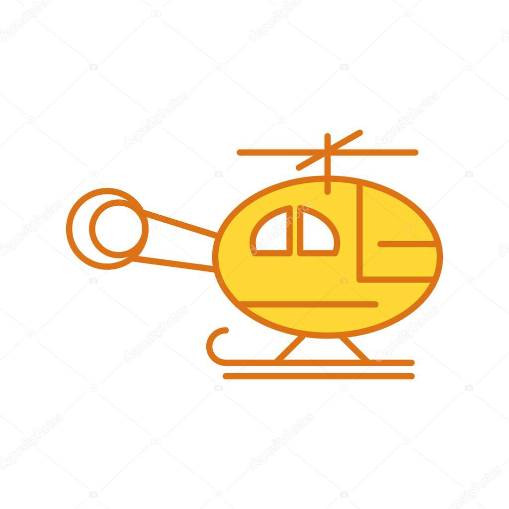  Vector helicopter icon for your project