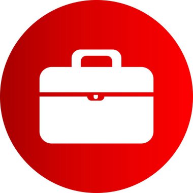iş çantası simgesi, web grafiği, vektör illüstrasyonu 
