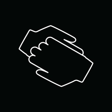 Projeniz için vektör el sıkışma simgesi