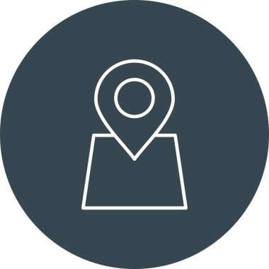  gps Konum simgesi, pin vektör illüstrasyonu, seyahat konsepti