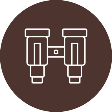 dürbün simgesi, vektör illüstrasyonu