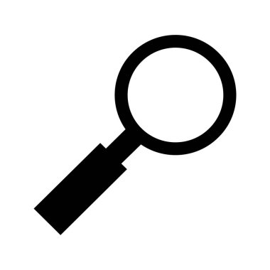 Büyütme cam simgesi vektör illüstrasyonu