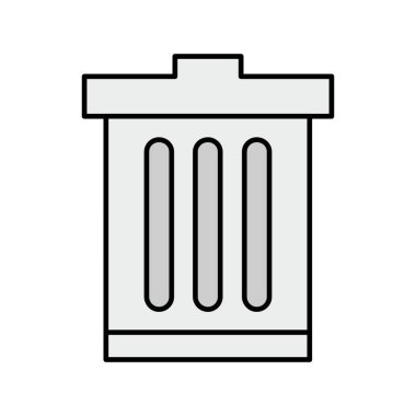 Vektör çöp simgesi, grafik tasarımı