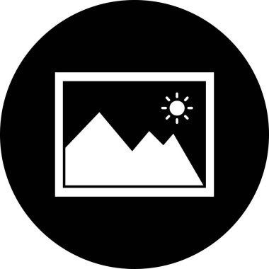 Galeri Simgesi vektör illüstrasyonu