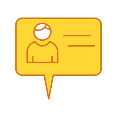 Projeniz için vektör sohbet simgesi