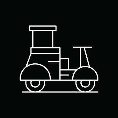 dağıtım motoru, vektör illüstrasyon