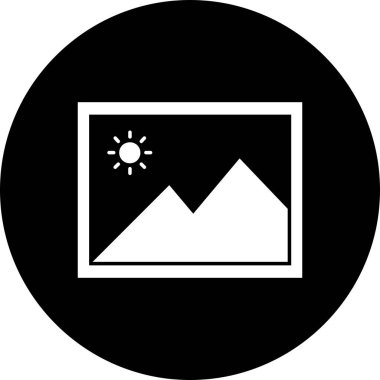 Galeri Simgesi vektör illüstrasyonu