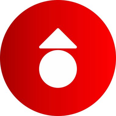  Web tasarımı için yukarı yönlü ok simgesi