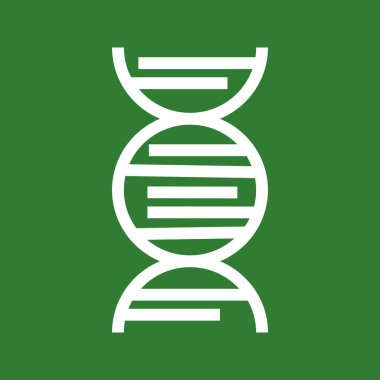 DNA simgesi, web grafiği, vektör illüstrasyonu 