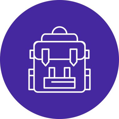 çanta simgesi, web grafiği, vektör illüstrasyonu 