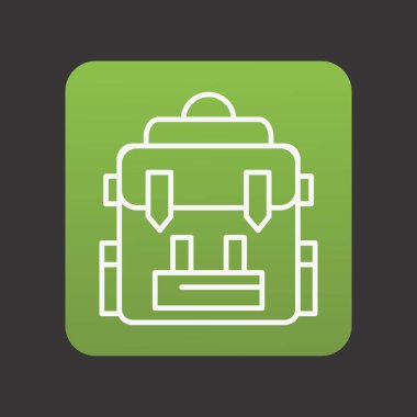 okul çantası, vektör illüstrasyonu