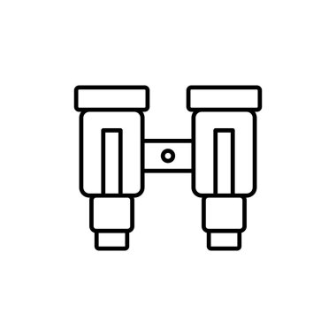 dürbün simgesi, vektör illüstrasyonu