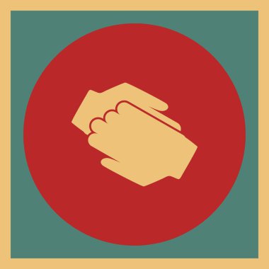 Projeniz için el sıkışma simgesi