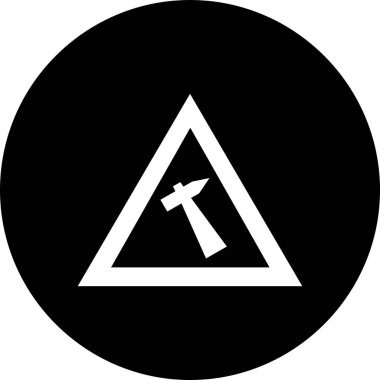 Çekiç simgesi, alet aracı, vektör illüstrasyonu