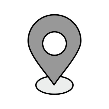  gps Konum simgesi, pin vektör illüstrasyonu, seyahat konsepti