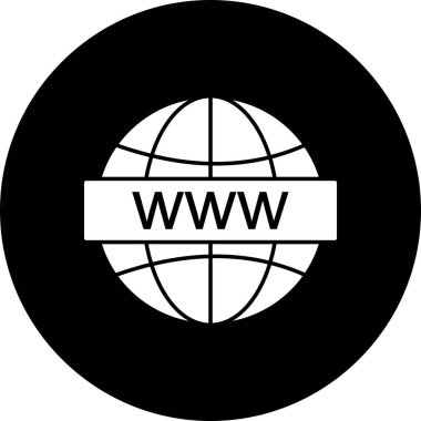 Vektör küre simgesi, grafik tasarımı